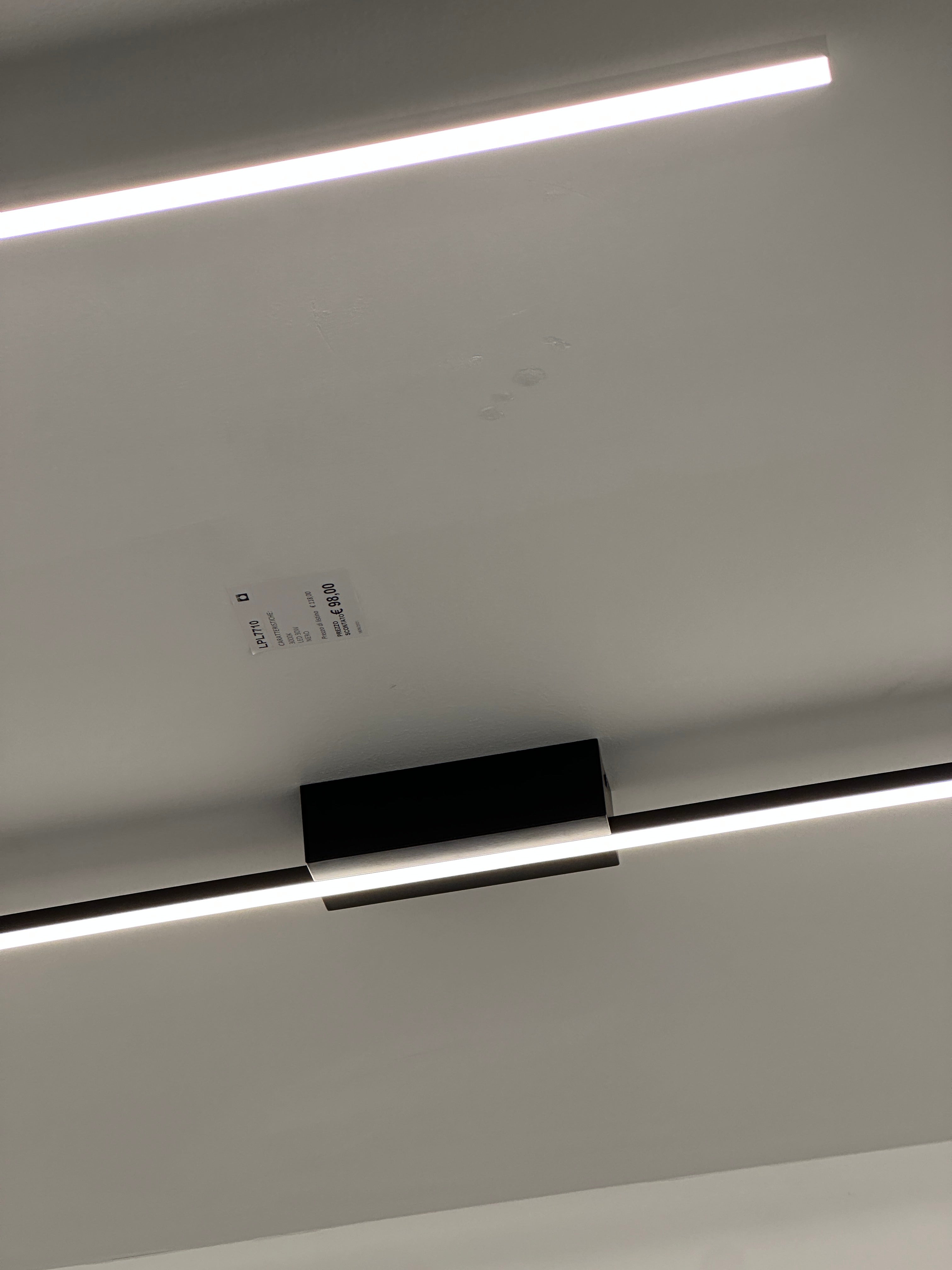 Plafoniera Linea 150 - Nero