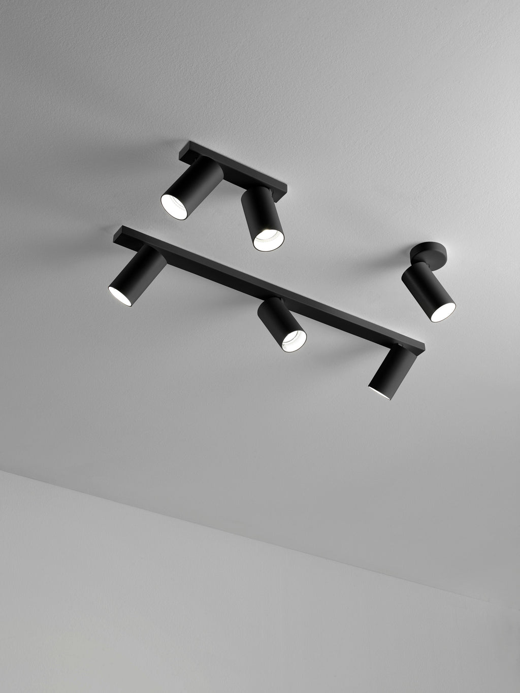 Faretti parete o soffitto Round - nero