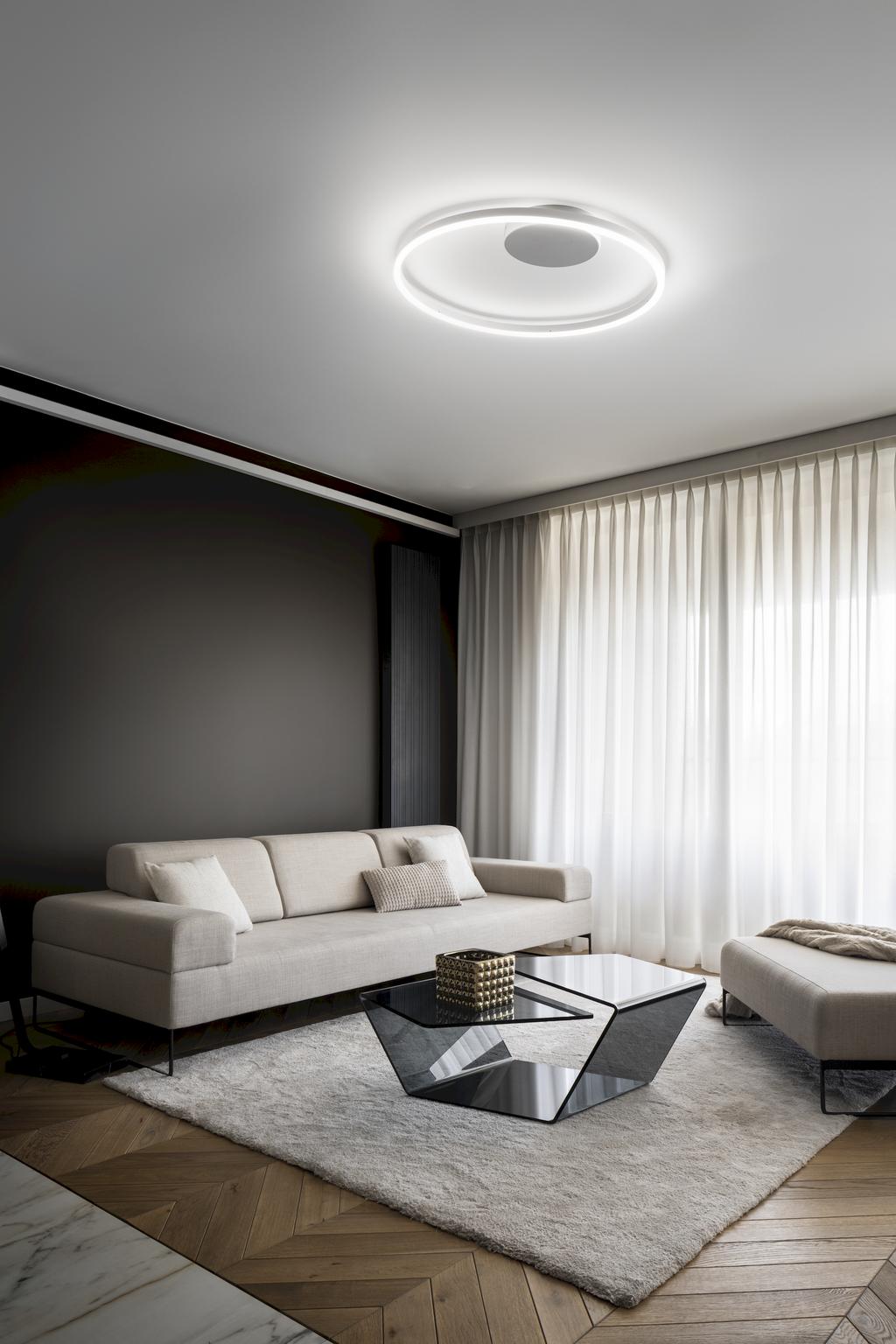 Plafoniera e Applique Eclisse luce diretta - Bianco
