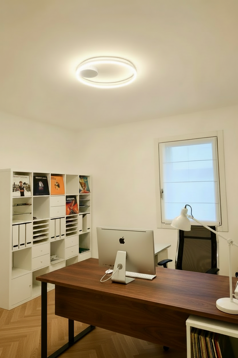 Plafoniera e Applique Eclisse luce diretta - Bianco